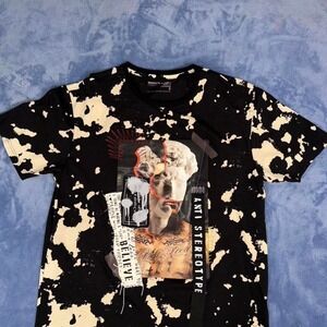 Smoke Rise black & white graphic tee men Size 3XL